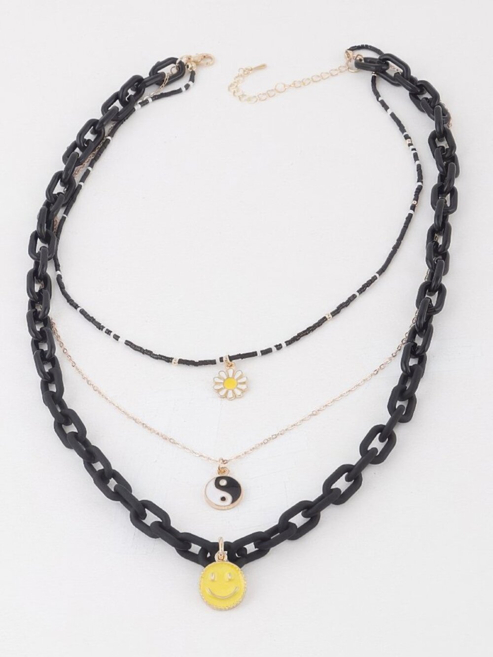 Multi Pendant Chain Necklace - Picture 2 of 5